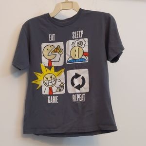 Eat Sleep Game Repeat Screen Shirt Sz M